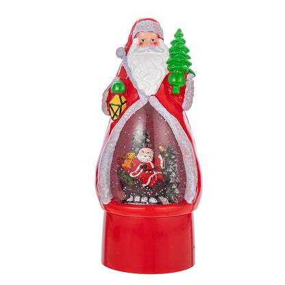 Christmas Decoration Old Man Snowman Music Box Desktop Ambience Light